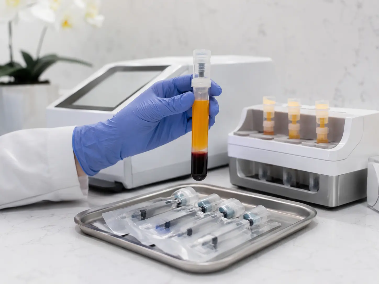 PRP blood vial preparation for orthopaedic pain management