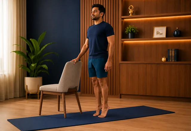 Double-leg heel raise exercise for ankle pain
