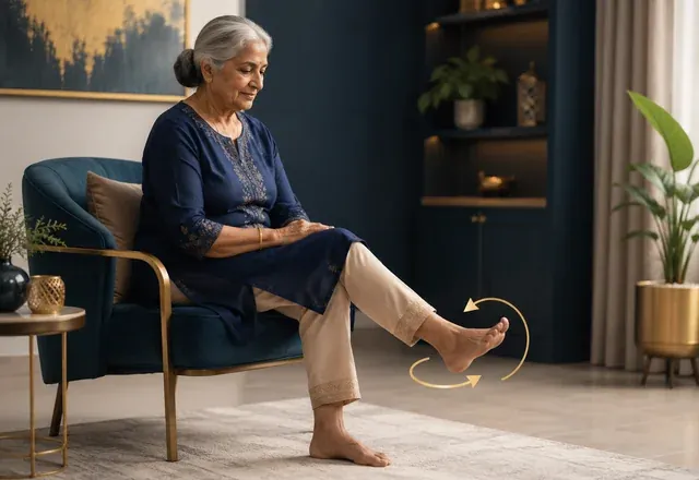 Ankle circles exercise for diabetic neuropathy