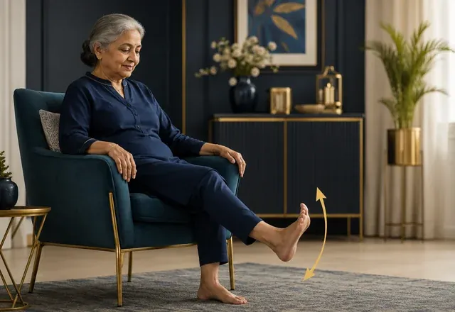 Ankle pumps exercise for diabetic neuropathy