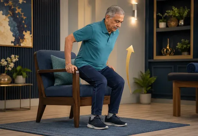 Sit-to-stand with support exercise for diabetic neuropathy