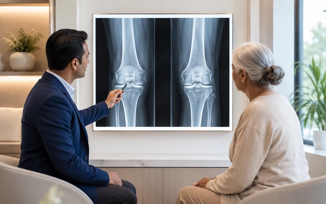 Knee arthritis X-ray review in Chennai