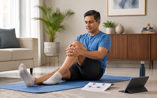 Home exercise plan for knee pain