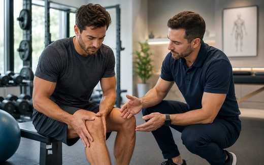 Patient education image for knee pain diagnosis and treatment