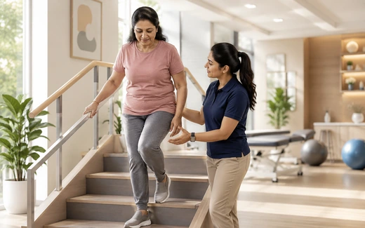 Patient education image for knee pain diagnosis and treatment
