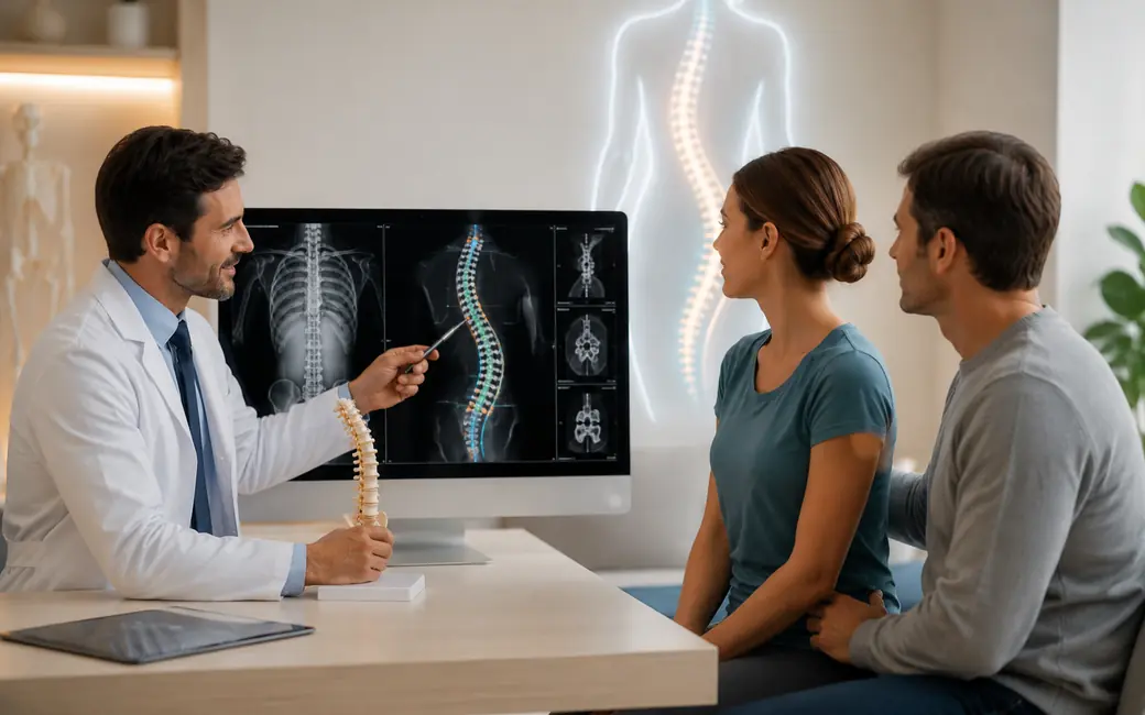 Surgery or procedure education image for scoliosis treatment