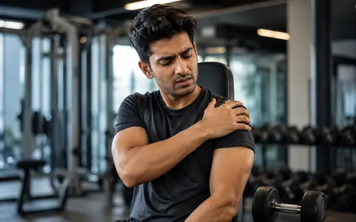 Shoulder impingement pain after gym workout