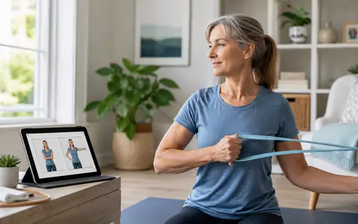Home exercise plan for shoulder impingement