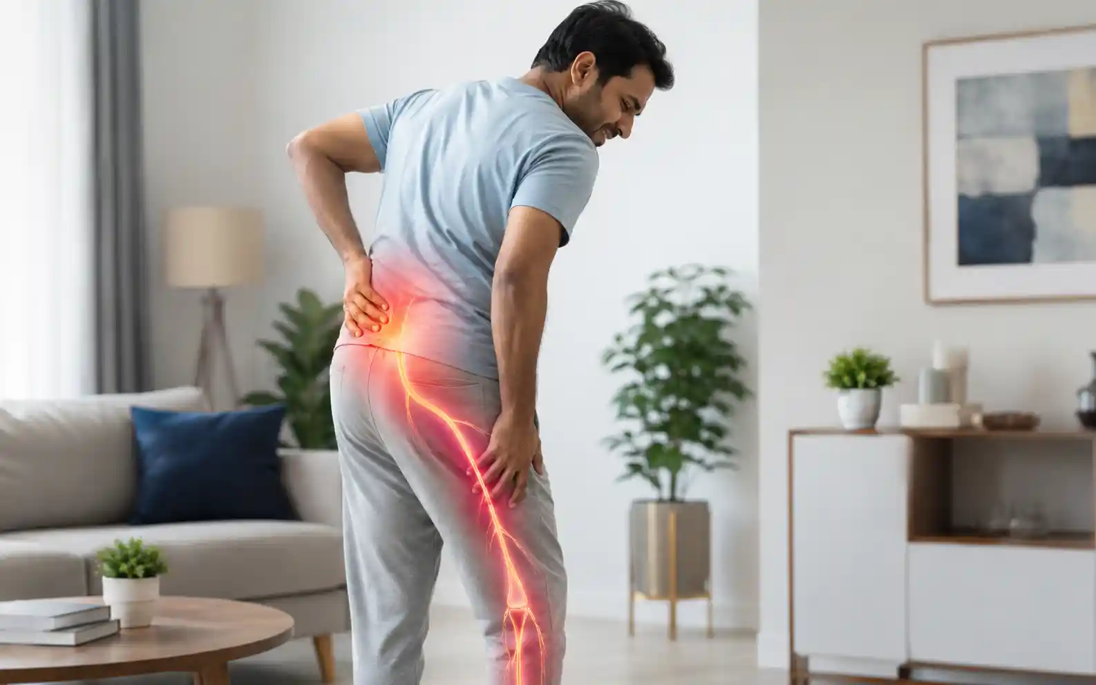 Patient education image for sciatica diagnosis and treatment