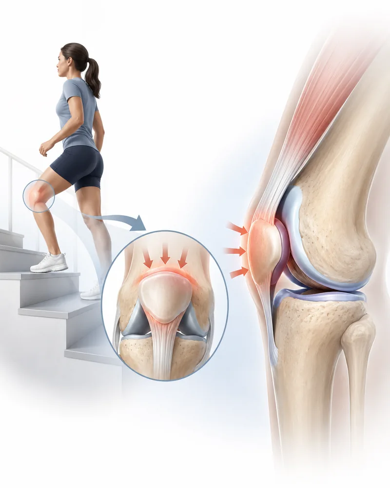 Patient education image for knee condition diagnosis and treatment