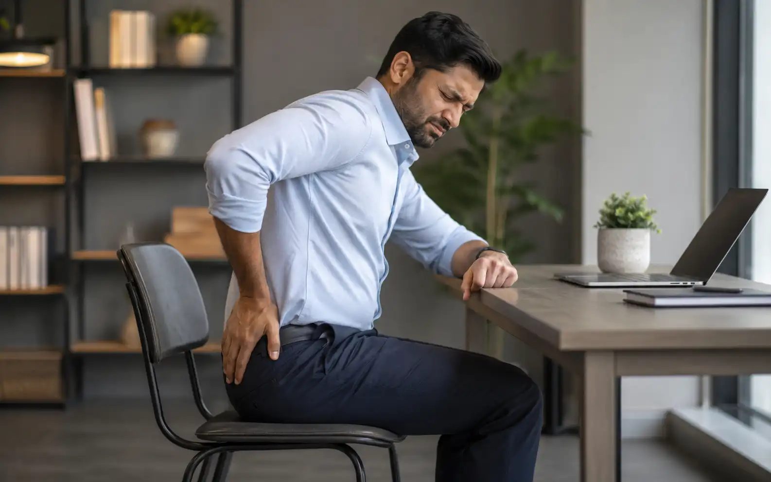 Patient education image for tailbone pain triggered by sitting