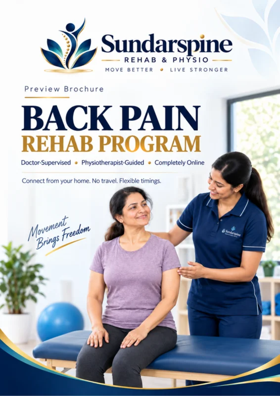 Back Pain Rehab Program preview brochure cover